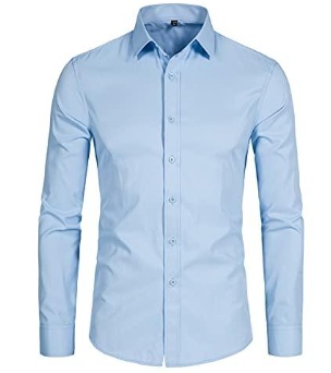 Camisa ejecutiva celeste manga larga