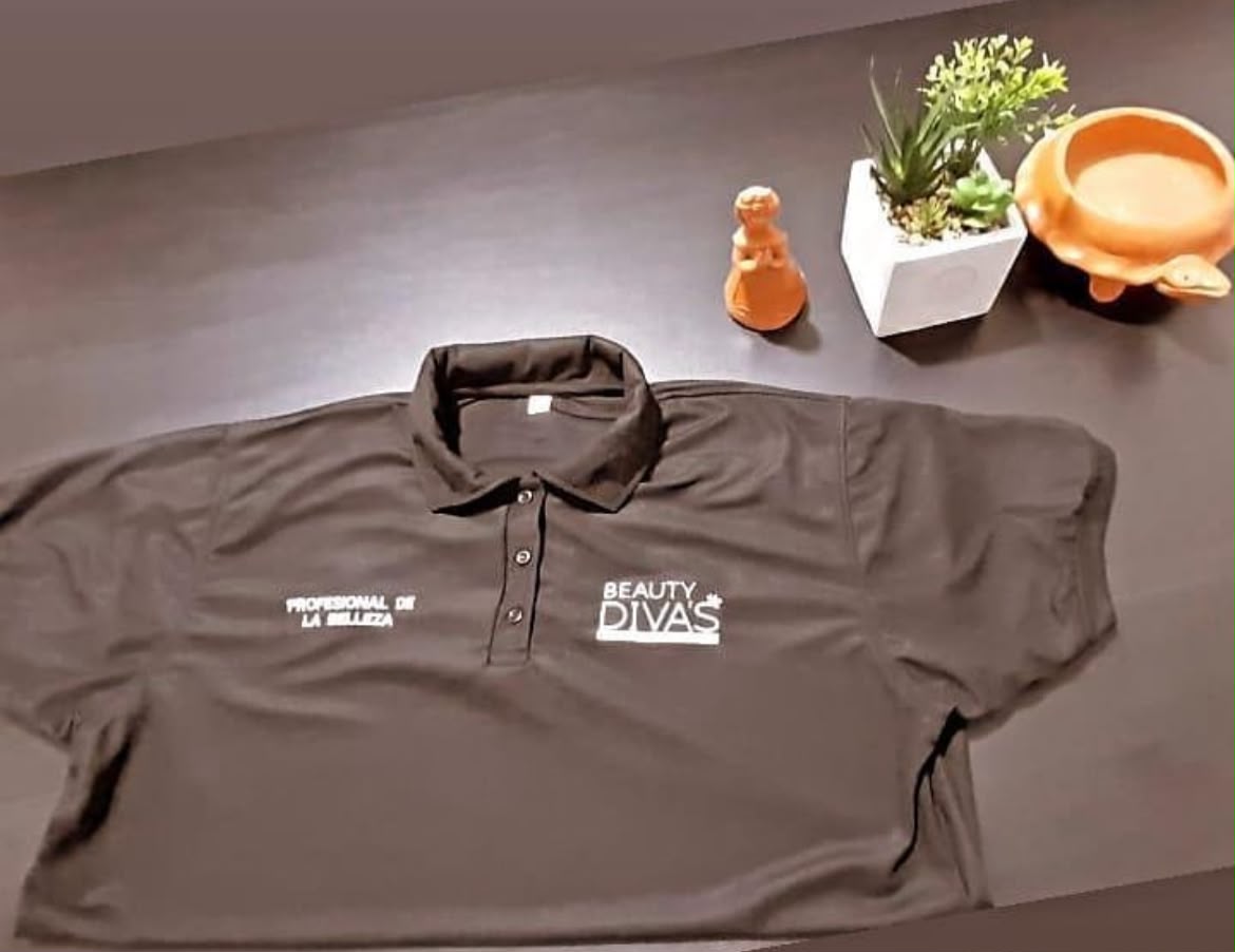 Polo corporativa negra personalizada